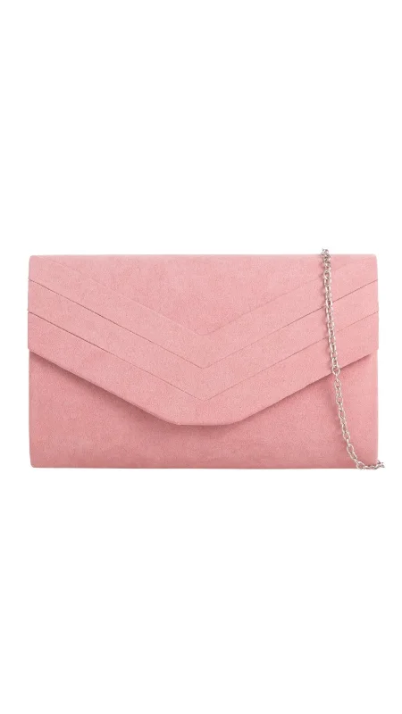 Affordable Handbags Aria Clutch- Blush