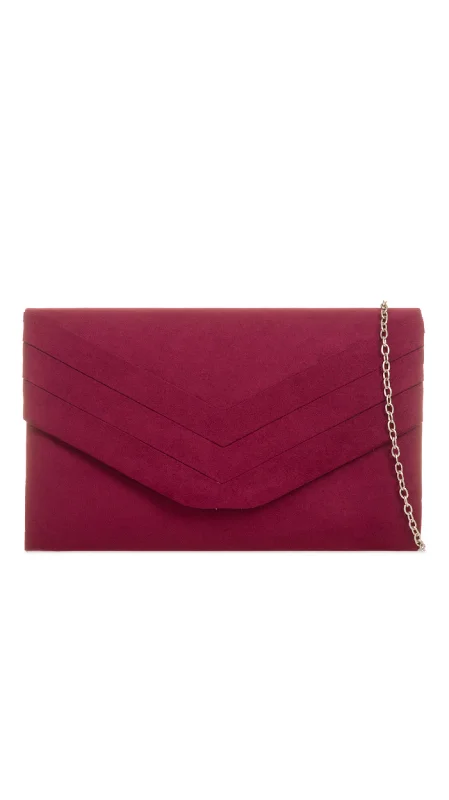 Flash Sales On Premium And High-Quality Bags Aria Clutch -Burgundy