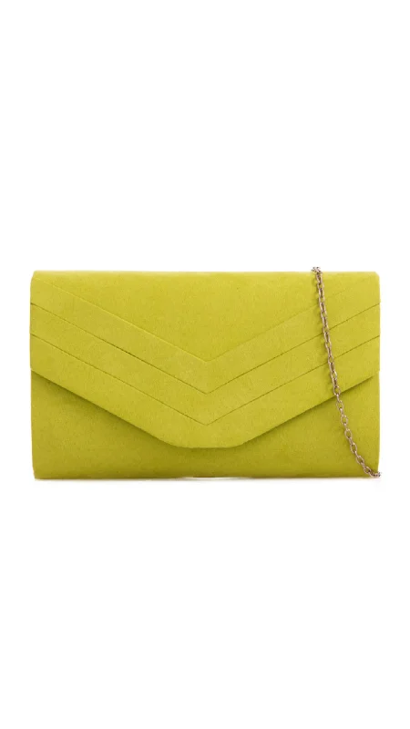 Handbag For Women Aria Clutch- Lime Green