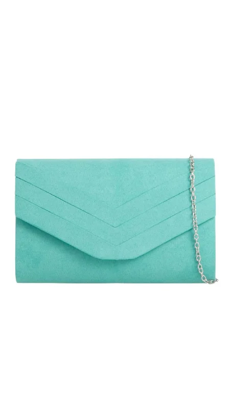 Luxury Bags For Working Professionals Aria Clutch- Mint