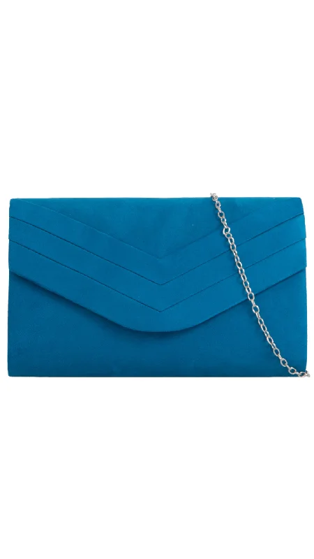 Clearance Bags For Budget Shoppers Aria Clutch- Teal