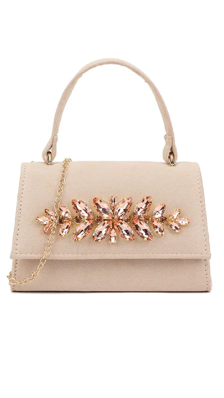 Stylish Bags With Discounts Ariana Clutch- Nude