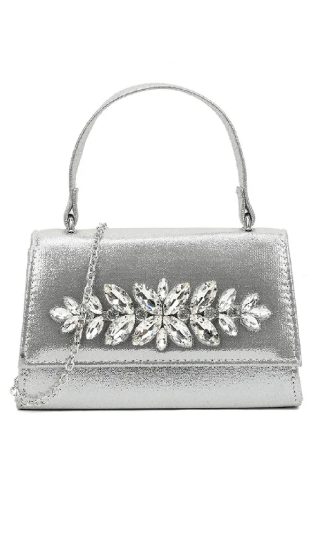 Bags With Seasonal Sales Ariana Clutch- Silver