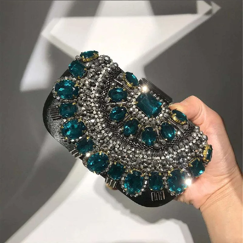 Black Friday Deals On Stylish Handbags Beaded Gem Clutch