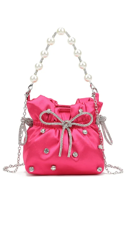 Seasonal Clearance Bags For Summer, Winter, Etc. Belle Clutch- Pink