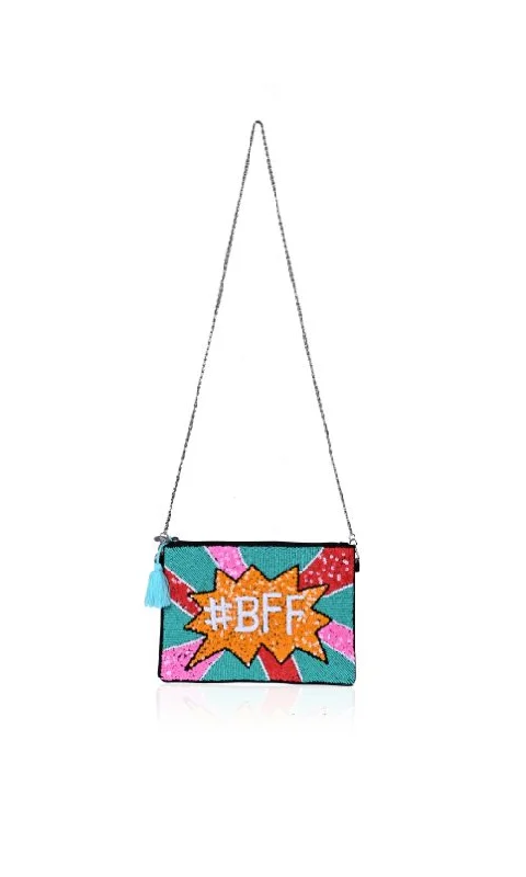 Uxury Designer Handbag Brands BFF Embellished Clutch