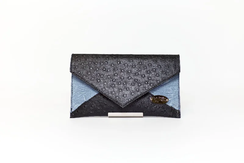 Luxurious Bags With Limited-Time Offers Half Way III Small Clutch - BB Ostrich