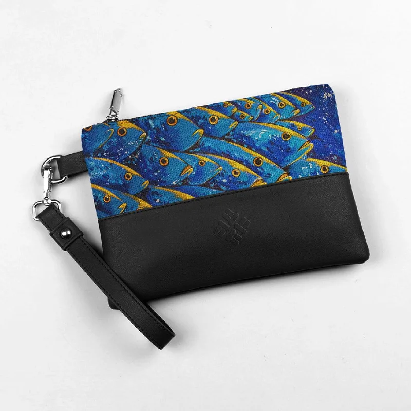 Handbag For Women Black Toiletry Pouch Fish