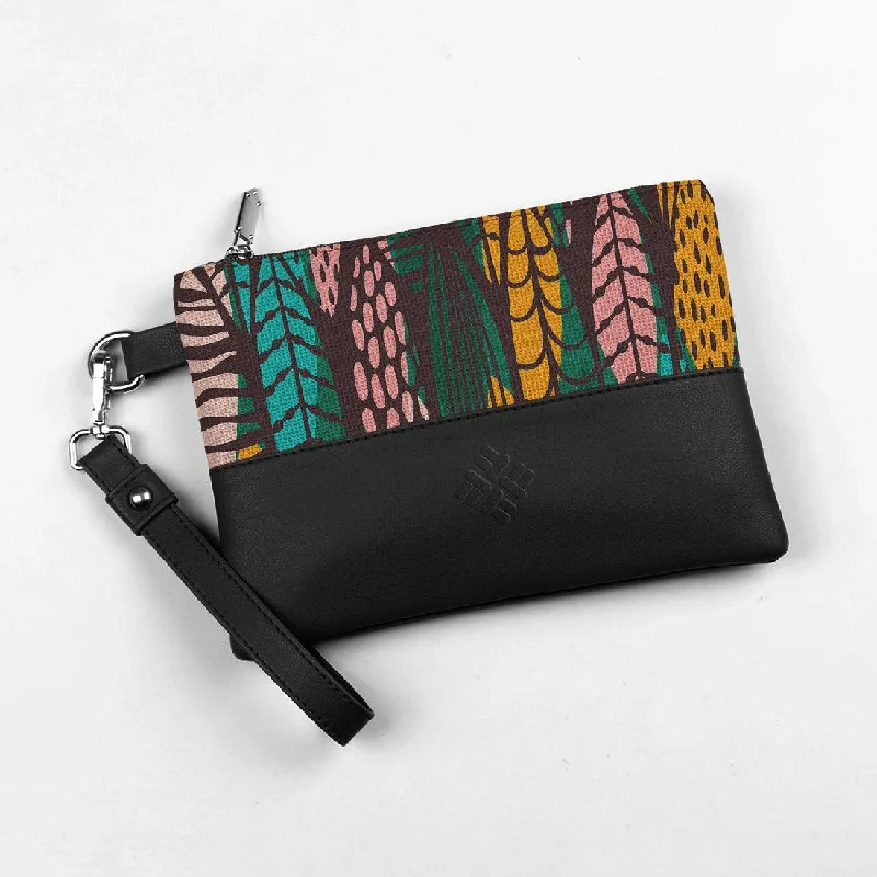 Trendy Bags For Teenage Girls Black Toiletry Pouch Tree Colors