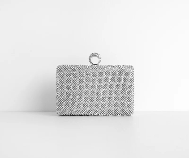 Lightweight Bags For Senior Travelers Bring The Bling Rhinestone Mesh Clutch