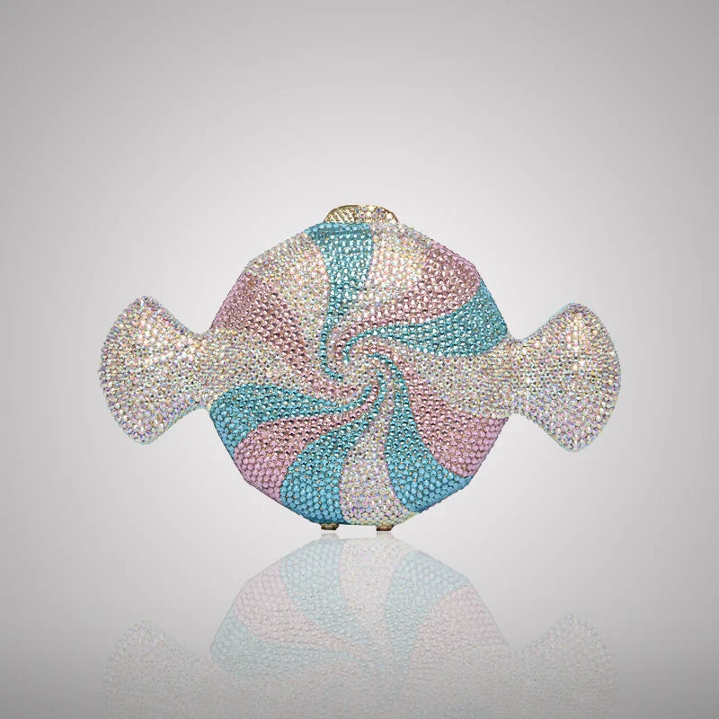 Trendy Bags For Teenage Girls Pastel Candy-Shaped Swarovski Clutch | C854