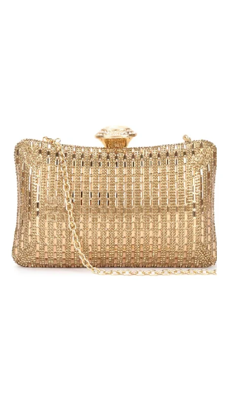 Elegant And On-Sale Evening Bags Lisa Clutch - Gold