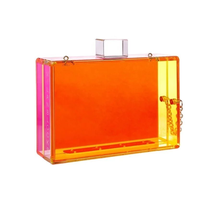 Inspired Bags For Luxury Fashion Lovers Colored Lucite Acrylic Clutch