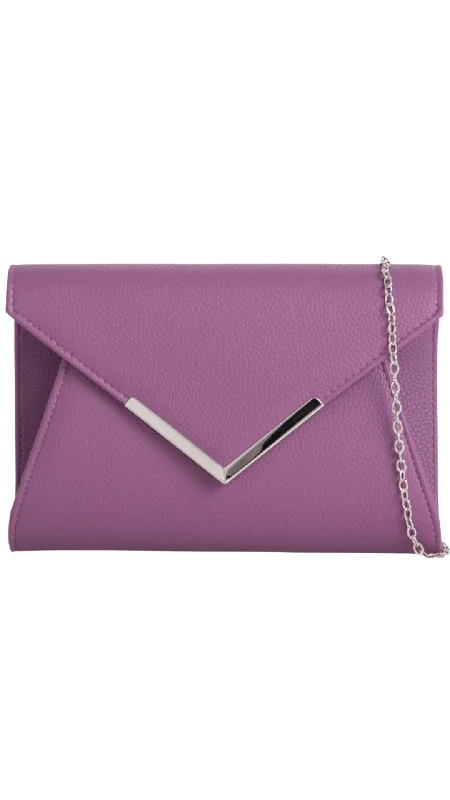 Luxurious But Budget-Friendly Bags Lucy Clutch- Purple