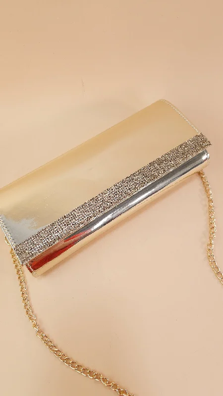 Durable And Fashionable Bags For Daily Use Preston Bag- Gold Crystals