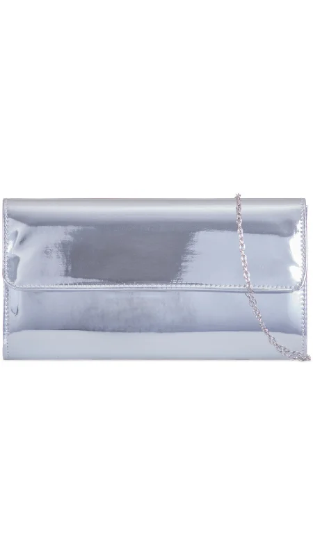 Seasonal Clearance Bags For Summer Sadie Clutch- Silver