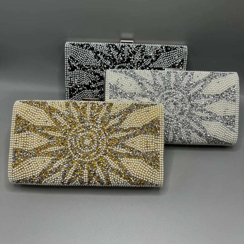 Inspired Bags For Timeless Elegance Crystal Sunburst Clutch