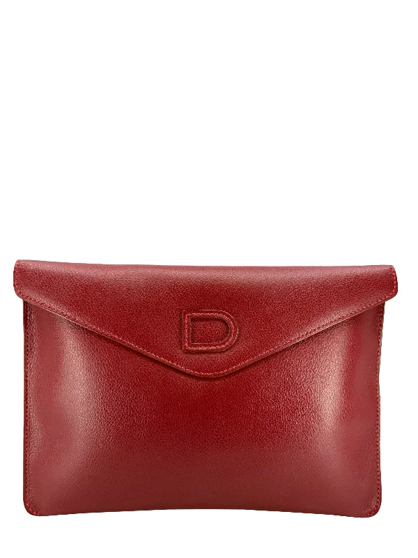 Bags For Free-Spirited And Artistic Styles Delvaux Leather Envelope Clutch