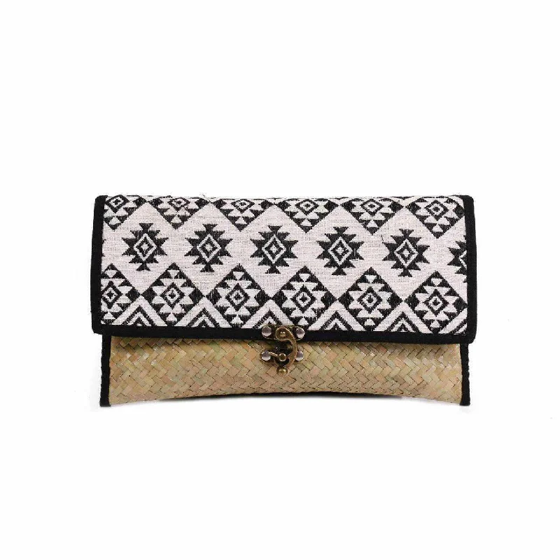 Affordable Bags For Budget Shoppers Diamond Rattan Embroidered Clutch - Thailand