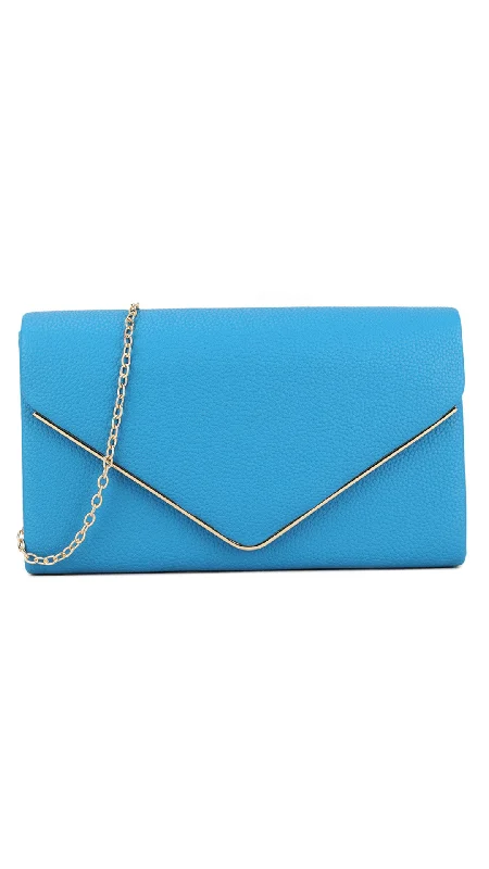 Inspired Bags For High-End Fashion Donna Clutch- Blue