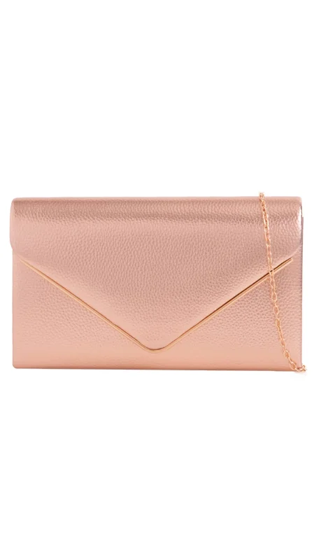 Seasonal Sale Bags Donna Clutch- Champagne
