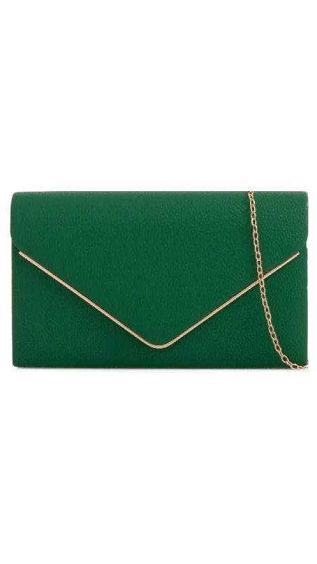 Stylish Bags For Fashion Influencers And Bloggers Donna Clutch- Green