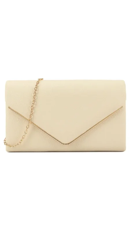 Clearance-Priced Bags Donna Clutch- Ivory