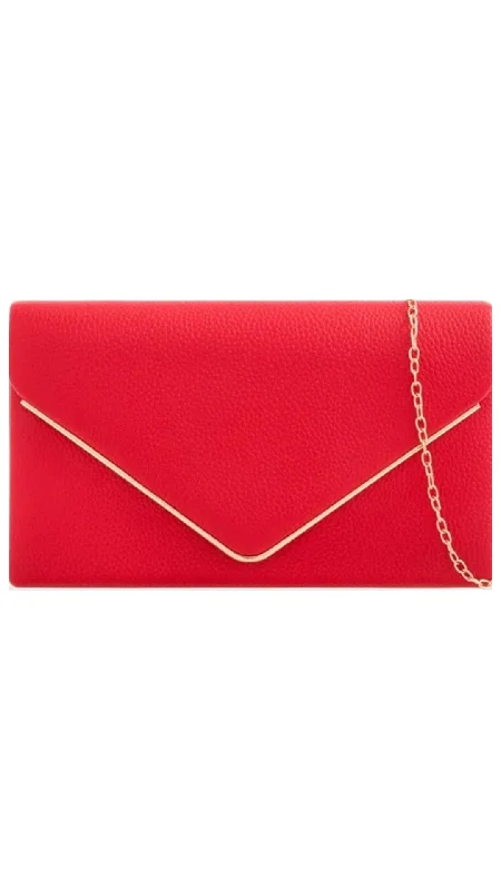 Stylish Yet Affordable Bags Donna Clutch- Red