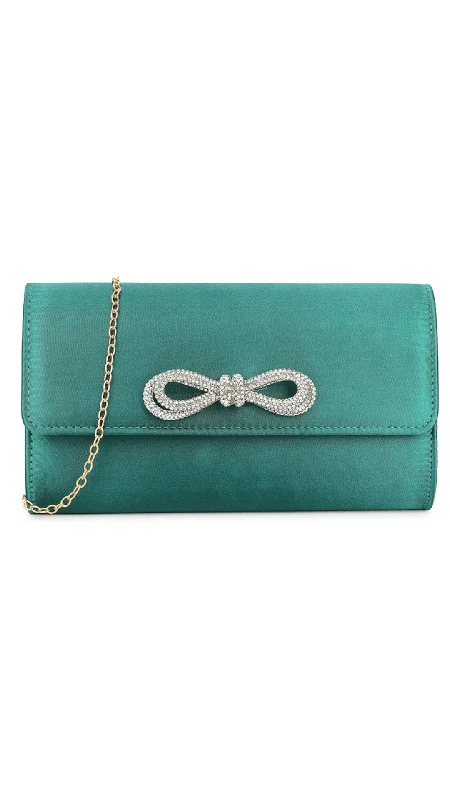 Urban Bags For City Life And Streetwear Fashion Ellen Clutch- Dark Green
