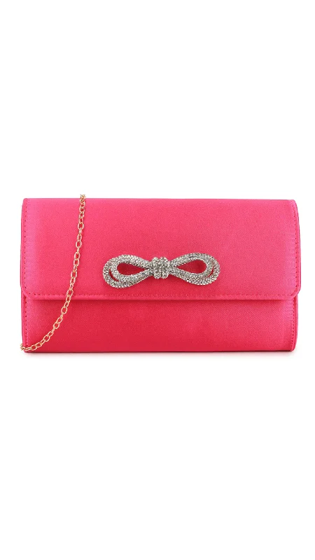 Limited Edition Bags For Collectors Ellen Clutch- Fuchsia