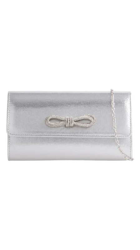 Eco-Friendly Bags With Promotions Ellen Clutch- Metallic Silver