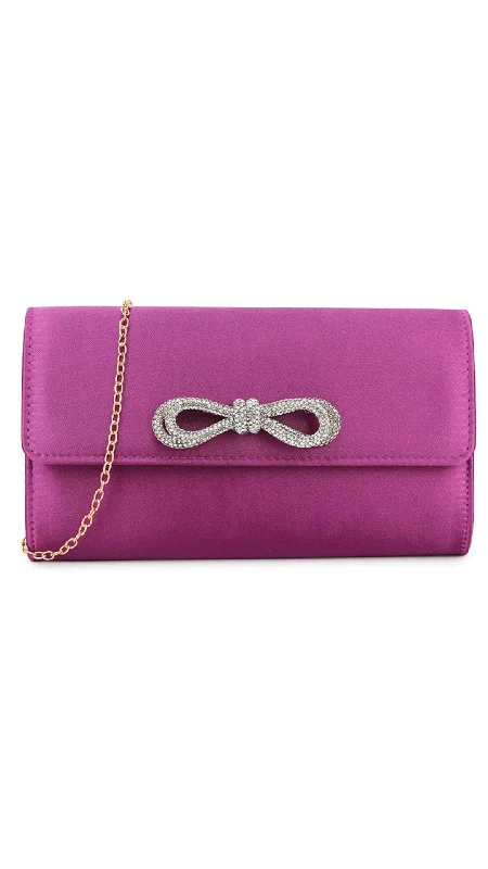 Durable And Fashionable Bags For Daily Use Ellen Clutch- Purple