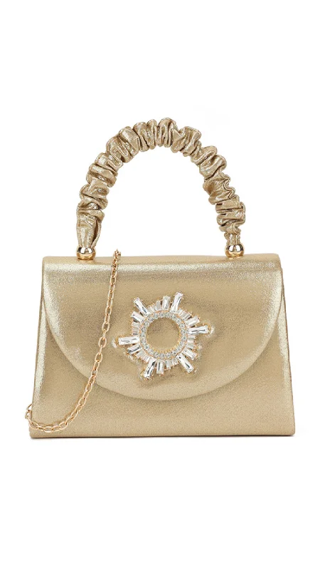 Handbag For Fashion Fiona Clutch - Gold