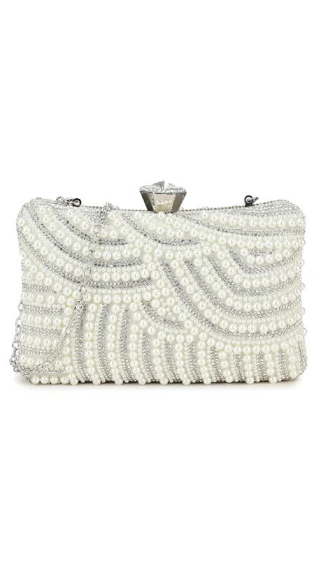 Eco-Friendly Bags With Discounts June Clutch- White