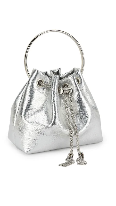 Tote Bag For Everyday Use Lara Clutch- Silver