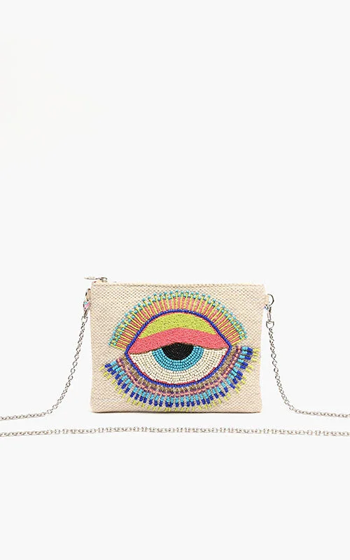 Bags With Tsa-Approved Features Lazy Daze Evil Eye Clutch