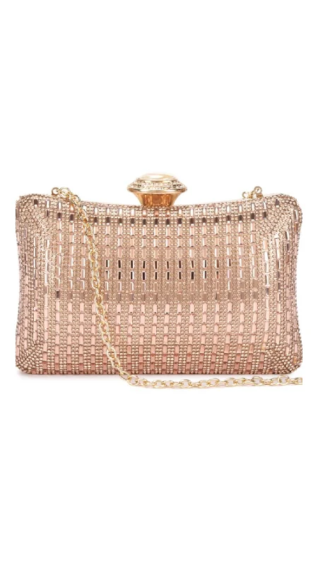 Bold Fashionistas Lisa Clutch - Rose Gold