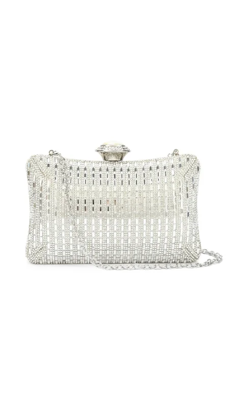 Anti-Theft And Budget-Friendly Bags Lisa Clutch- Silver