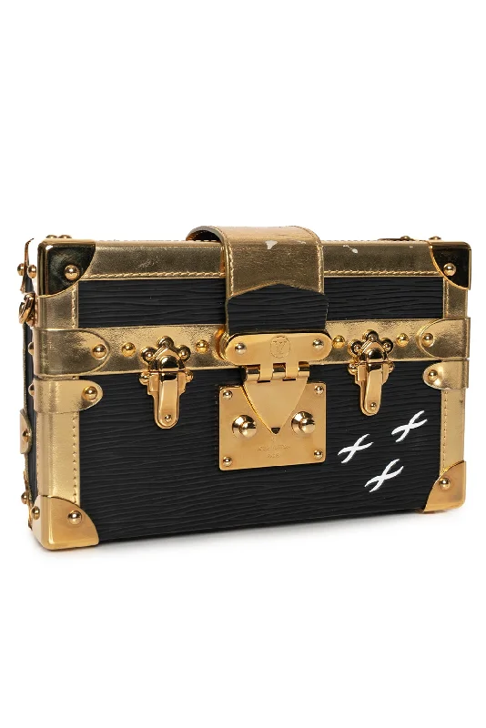 Vintage Bags For Retro And Classic Fashion Lovers Louis Vuitton 2014 Petite Malle Epi Leather Clutch