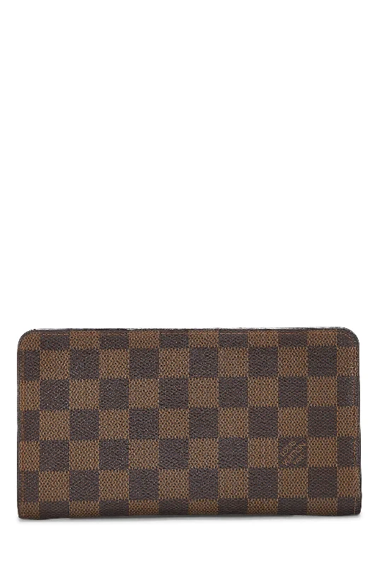Affordable Handbags LOUIS VUITTON DAMIER EBENE PORTE MONNAIE ZIPPY WALLET