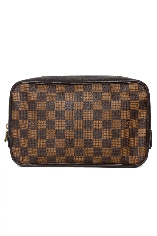 Flash Sale On Premium Bags Louis Vuitton Damier Ebene Trousse Toilette Pouch