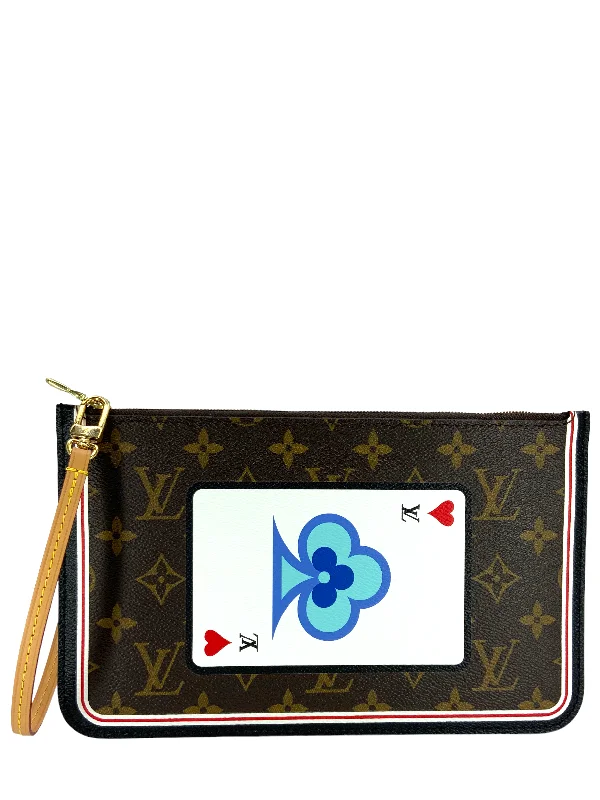 Lightweight And Functional Bags For Travel And Work LOUIS VUITTON Poker Cards Game On Neverfull MM Pochette Wristlet NEW