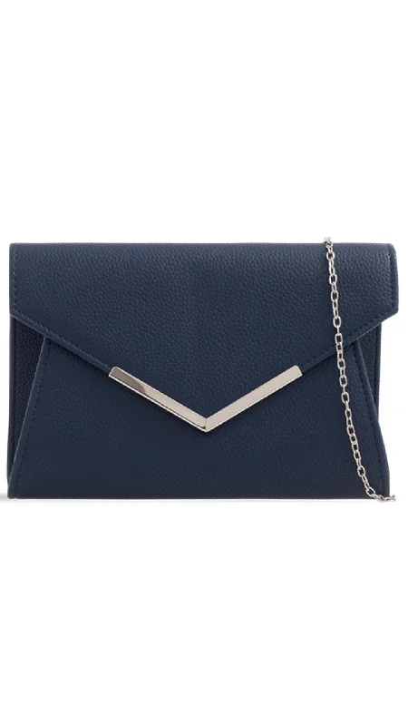 Bag For Luxury Lovers Lucy Clutch- Navy