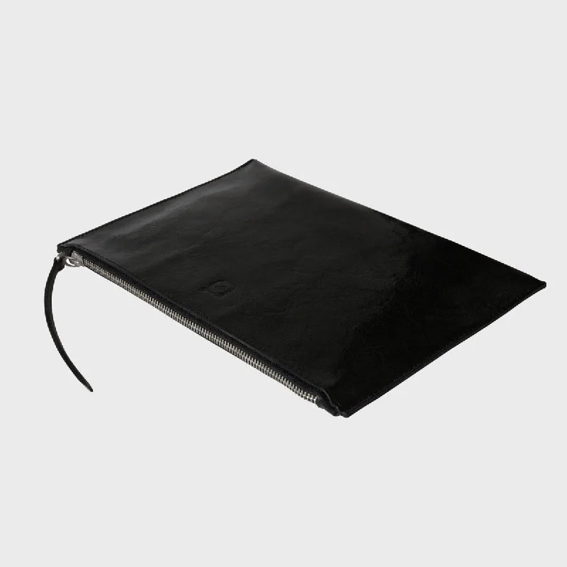 Luxury Bags On Sale MEDIUM CLUTCH, glossy black