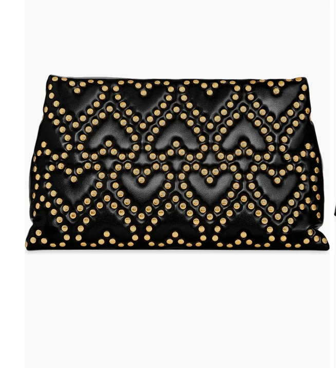 Handbag For Fashion Rebecca Minkoff Heart Studded Pillow Clutch