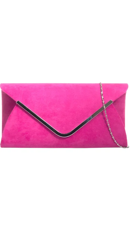 Bags With Seasonal Sales Regan Clutch- Fuchsia