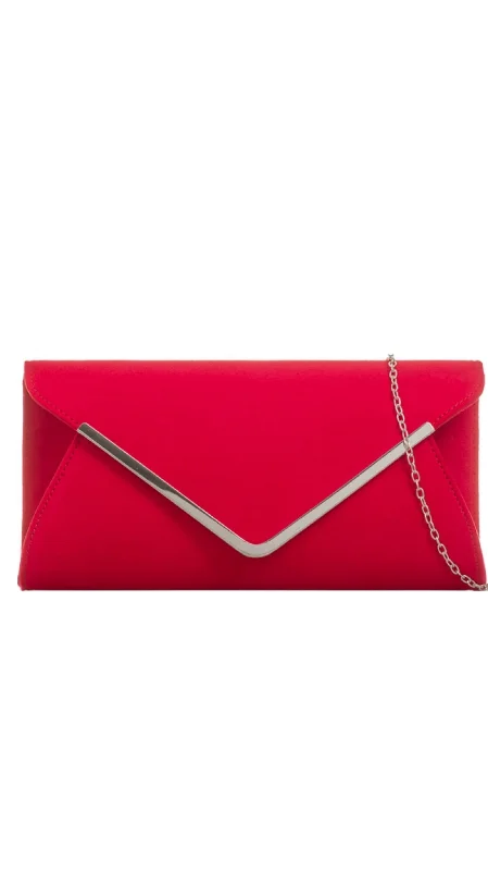 Bags For Personalized Gifts Regan Clutch- Red