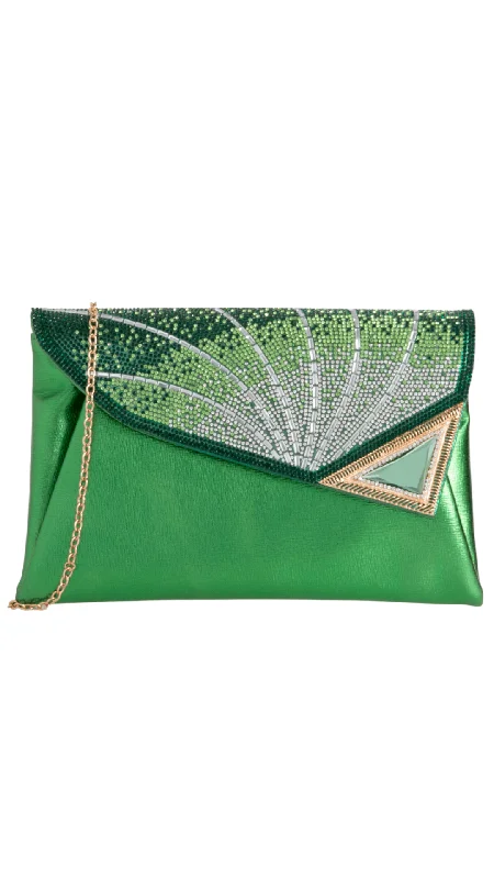 Tsa-Approved Bags For Hassle-Free Airport Security Ria Clutch- Green