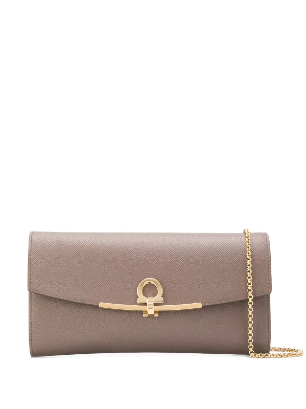 Limited-Time Offers On Trendy And Stylish Bags SALVATORE FERRAGAMO MINI GANCINI LEATHER CHAIN BAG