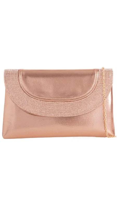 Designer Bags For Luxury Collectors Sara Clutch- Champagne